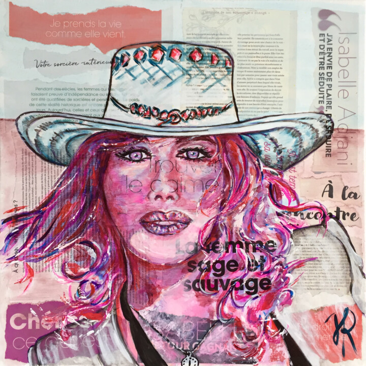 Isa la sauvage 绘画, 19.7x19.7 in