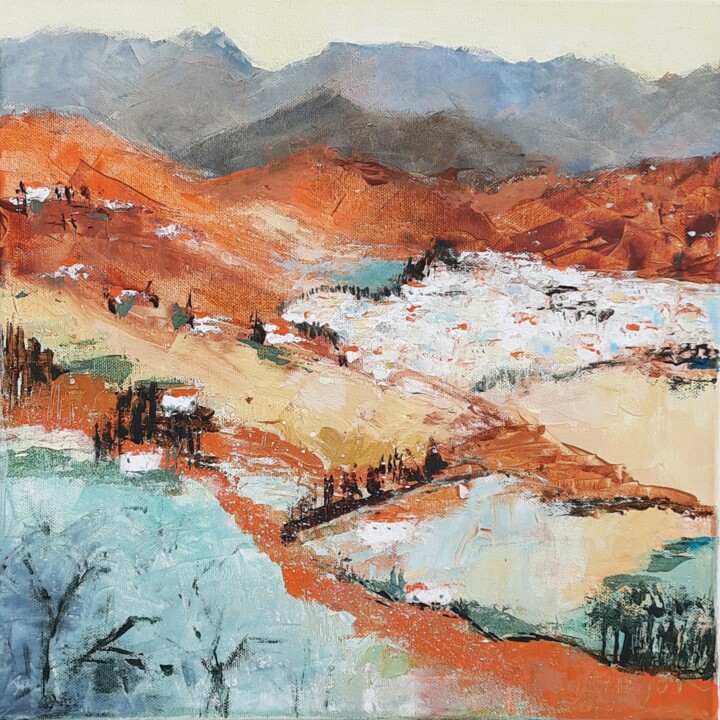 Sierra Almijara, Torrox 绘画, 15.8x15.8 in