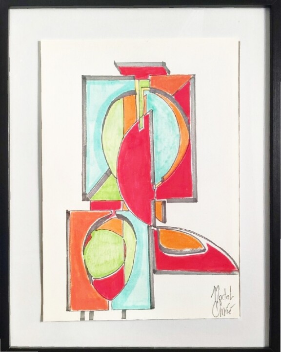 COLLECTION STREETART "GEOMETRICS" 图画, 15.8x11.8 in