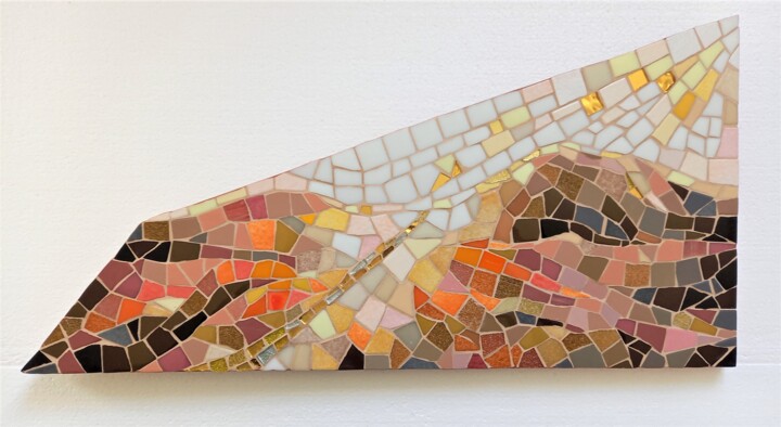 Mosaïque Silence et parole 雕塑, 22.4x11.4 in