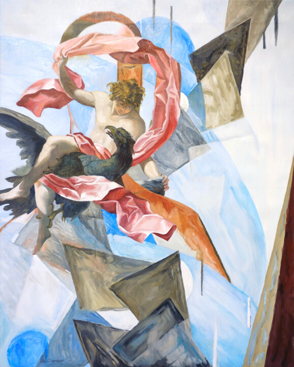 Ganymède Painting, 31.9x25.6 in