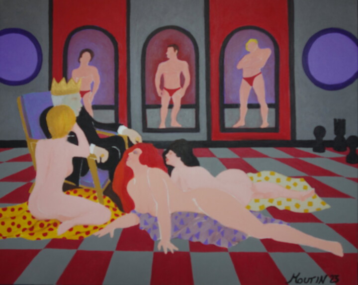 L'art de la séduction (séduction ou domination) 绘画, 25.6x31.9 in