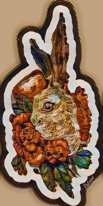 Expression of a Rabbit. 数字艺术