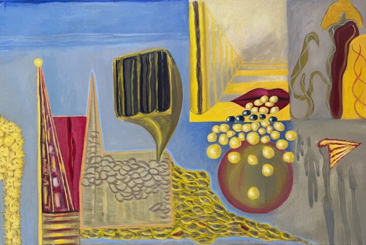 Painting titled "Some afternoon" by Karl Knaup, Original Artwork, Oil