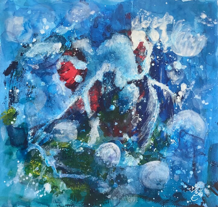 Abstract B 绘画, 9.1x9.7 in