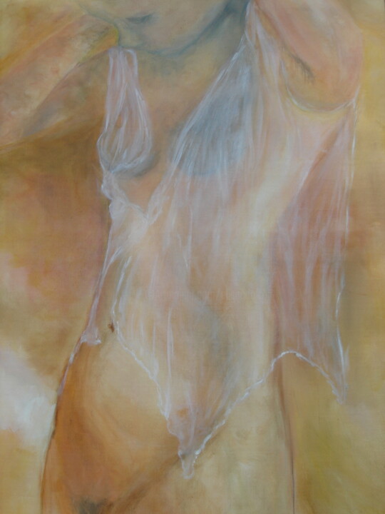 Painting titled "Nude" by Elisa Cook Benbassat Bassat, Original Artwork, Oil
