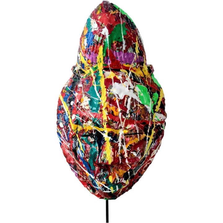Sculptuur getiteld "Savage" door Maroschka Gillotte, Origineel Kunstwerk, Acryl