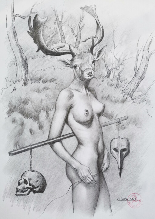 图画,  10.6x7.5 in 