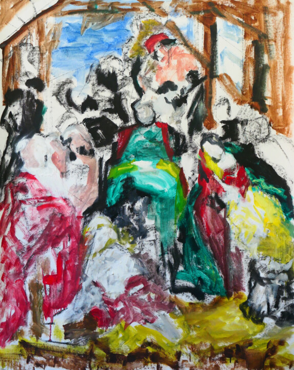 绘画,  42.5x33.9 in 