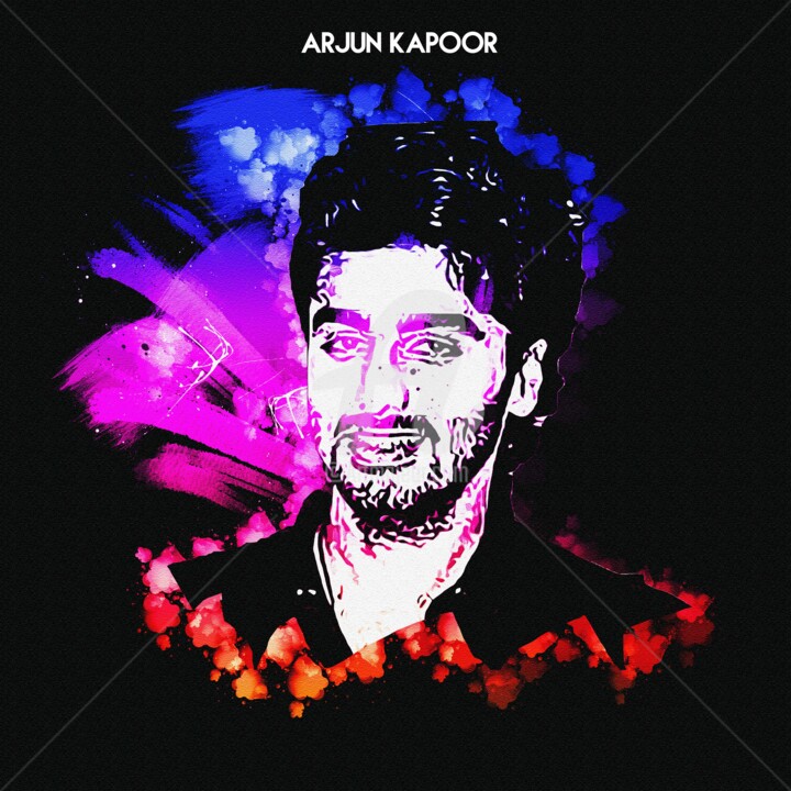 Arts numériques intitulée "Arjun Kapoor 001" par Leonardo Lillian, Œuvre d'art originale, Peinture numérique