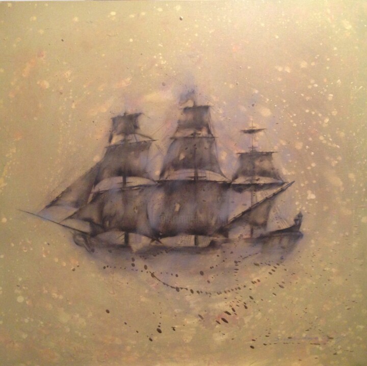 La Perla Nera 绘画, 31.5x31.5 in