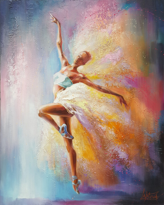 Dance of light - painting original oil 绘画, 31.5x25.6 in