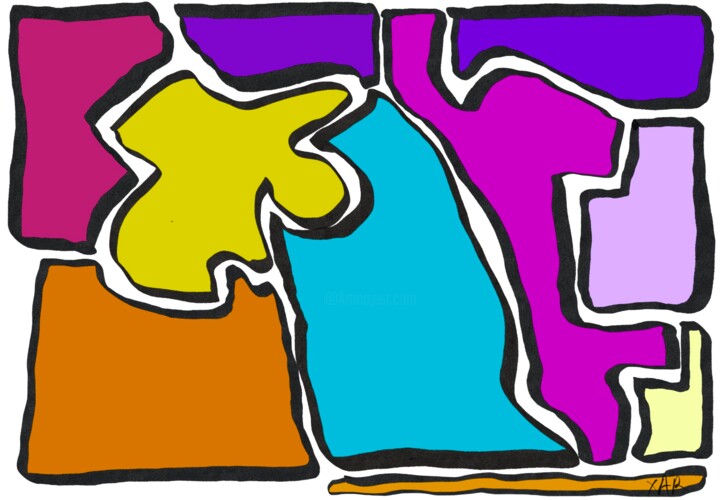 Digitale Kunst getiteld "Puzzle" door Xar, Origineel Kunstwerk, 2D Digital Work