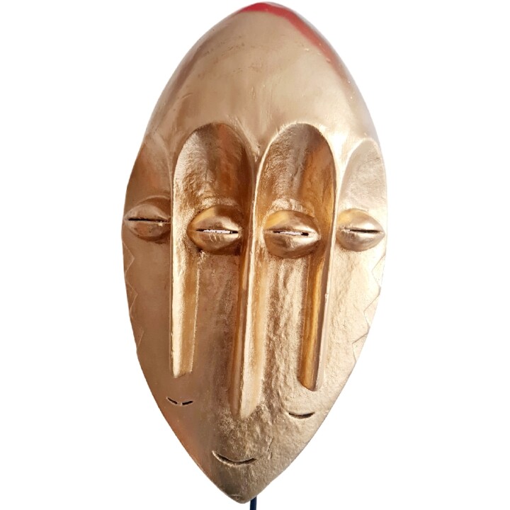 Sculptuur getiteld "Border" door Maroschka Gillotte, Origineel Kunstwerk, Hout