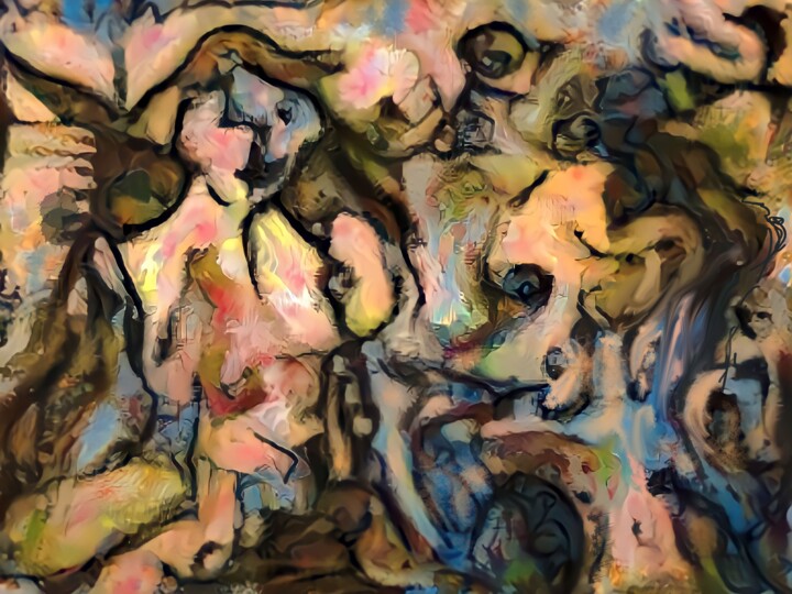 Phantom induction 绘画, 35.4x47.2 in