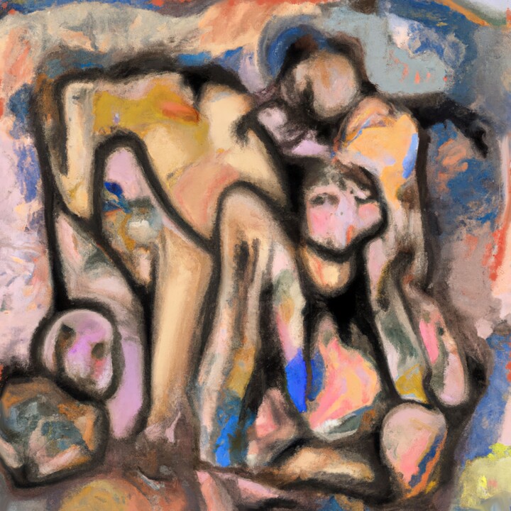 Feeling 绘画, 39.4x39.4 in