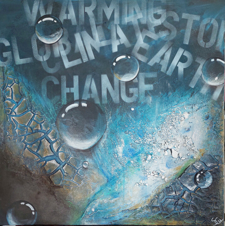 Painting titled "Change" by Silke Von Clarmann, Original Artwork, Acrylic