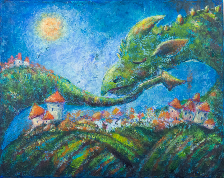 A Day Before Snowing 绘画, 13.8x17.7 in