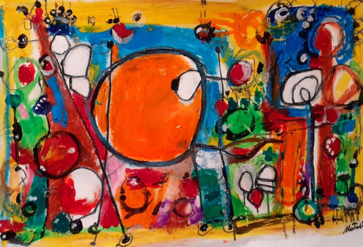 Come una pianta al sole 绘画, 8.3x12.2 in