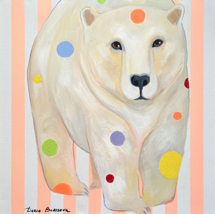 Polar Bear 绘画, 24x24 in