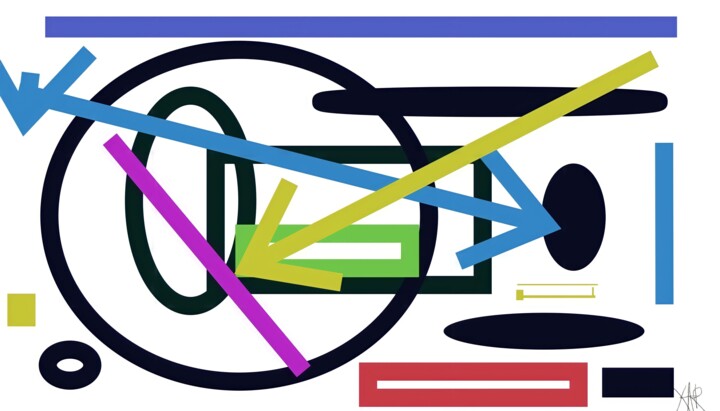 Digitale Kunst getiteld "Le sens de la vie" door Xar, Origineel Kunstwerk, 2D Digital Work