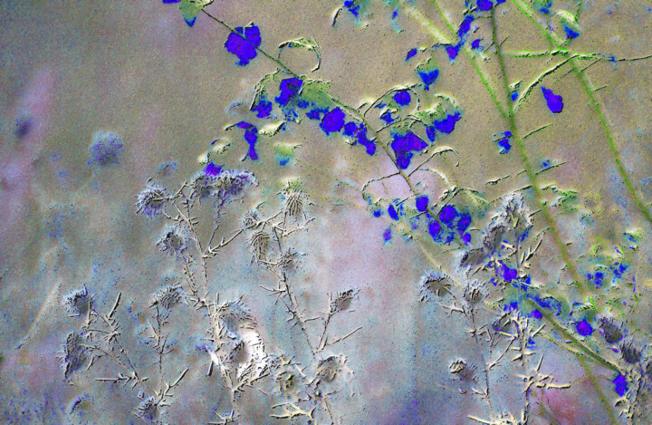 Symphonie in blue 数字艺术, 10.6x16.5 in