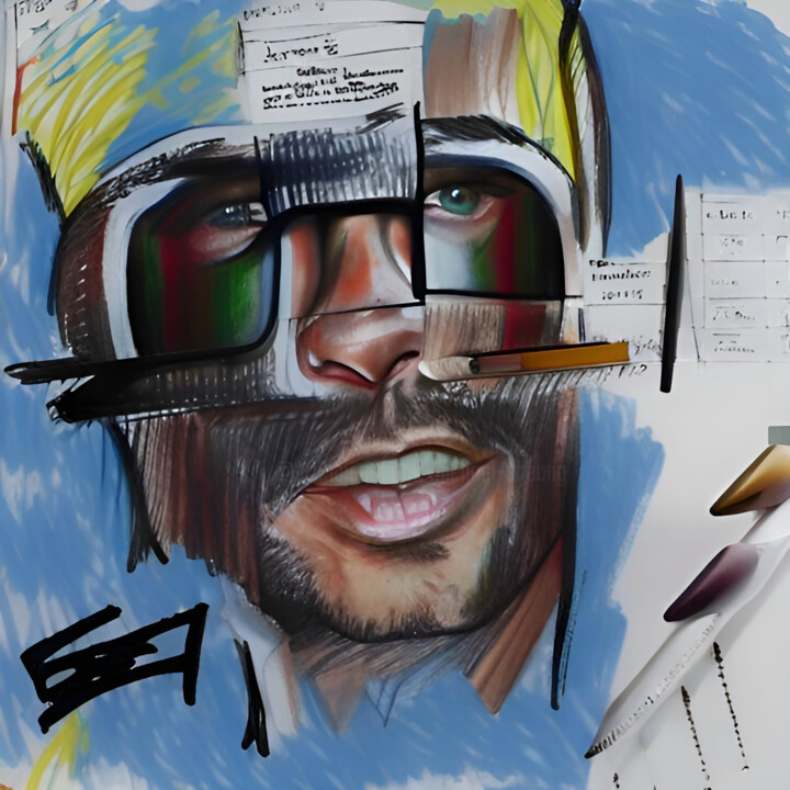 Trouble Maker 绘画, 23.6x23.6 in