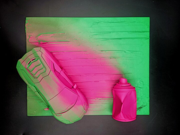 NEON 绘画, 9.5x11.8 in