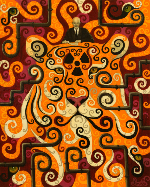 Year Of The Tiger 绘画, 39.4x31.5 in