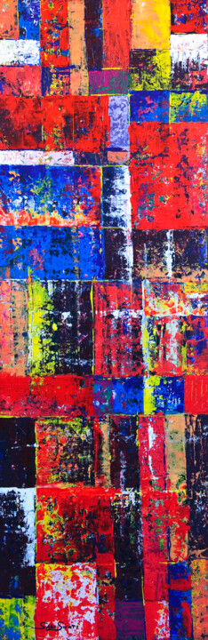 Pintura titulada "Streets" por Sara Swati, Obra de arte original, Acrílico
