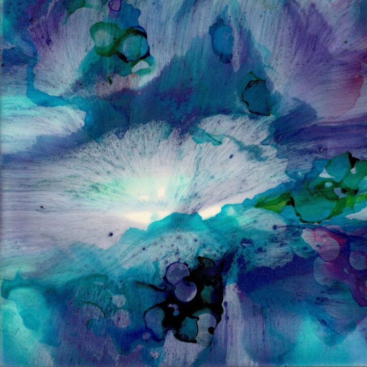 绘画 标题为“Ocean Two” 由Sung Lee, 原创艺术品, 丙烯 安装在木质担架架上