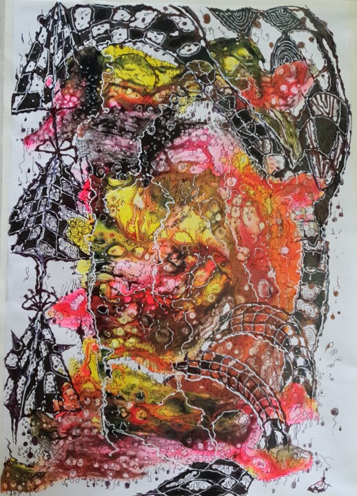 「formula for success」というタイトルの絵画 Sergei Safaevによって, オリジナルのアートワーク, アクリル