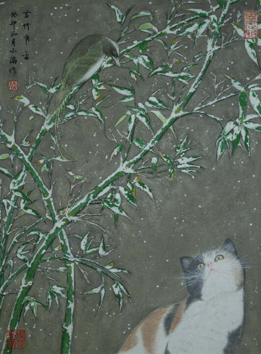 Xue 绘画, 15.4x11.4 in