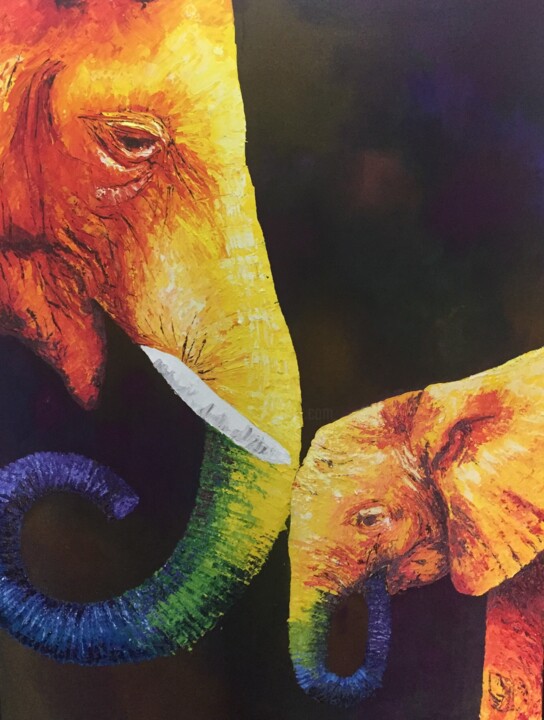 Forever Love 绘画, 48x36 in