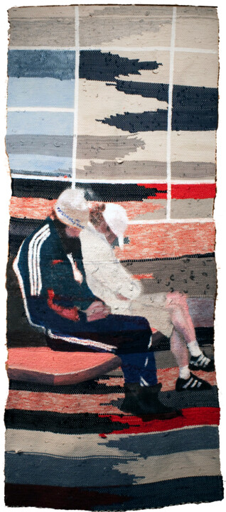 Textile Art titled "Humble Guys" by Sonja Salomäki, Original Artwork, Fabric