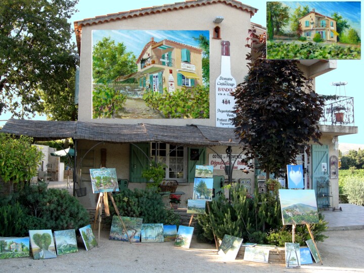 Expose et peint DOMAINE DU CAGUELOUP BANDOL boutique 摄影