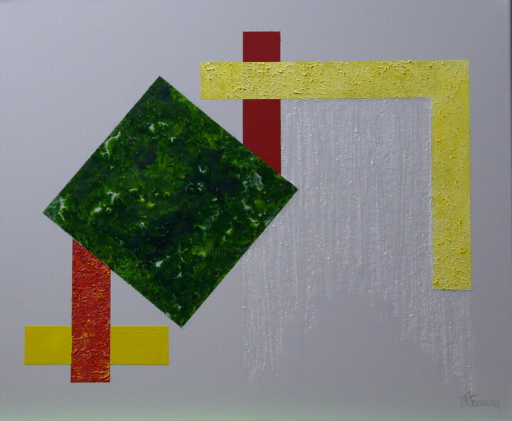 La Quadrature du Cercle I 绘画, 17.3x21.7 in