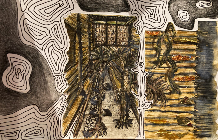 Remembranzas de un territorio 绘画, 6.3x9.5 in