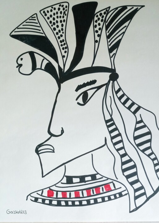 The egyptian 图画, 16.1x11.8 in