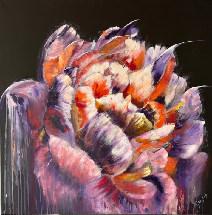 Pivoine 绘画, 31.5x31.5 in