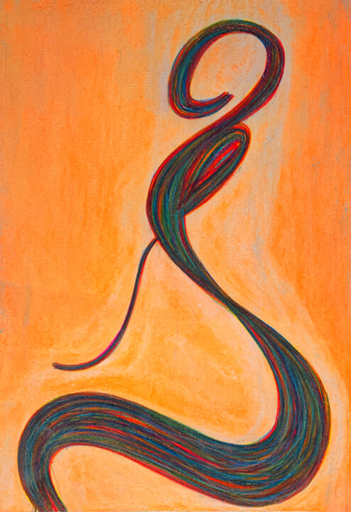 Drawing titled "Lines two" by David Underland, Original Artwork, Pencil