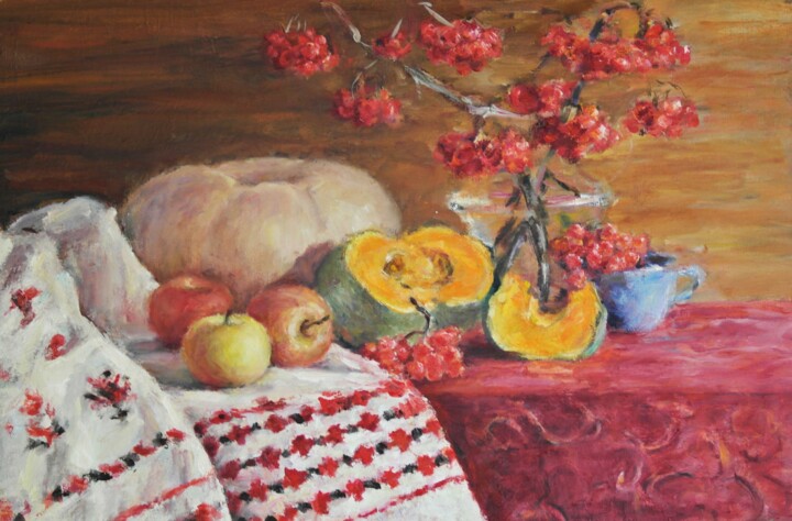 colors of the fall 绘画, 15.8x23.6 in
