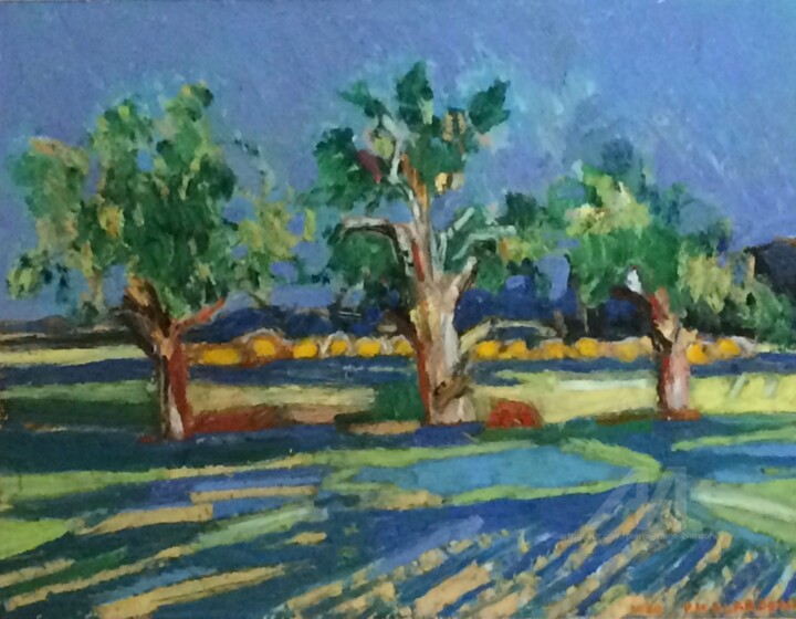 CHAMPS AUX ALENTOURS DE CHARTRES 2 绘画, 11.8x15.8 in