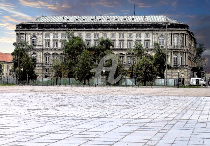 Very Old Government Building in Warsaw Photography