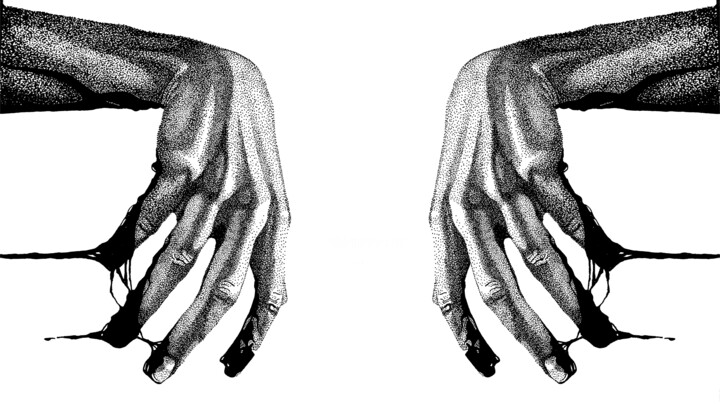Hands 图画, 11.4x10.6 in