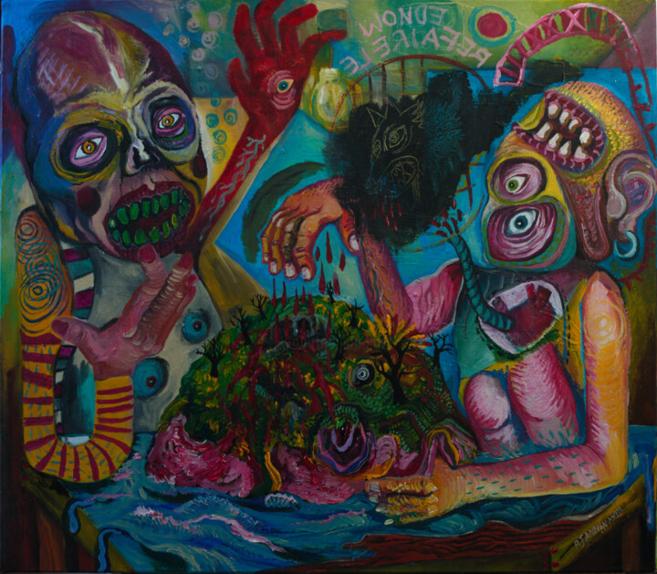 Refaire le monde 绘画, 27.6x31.9 in