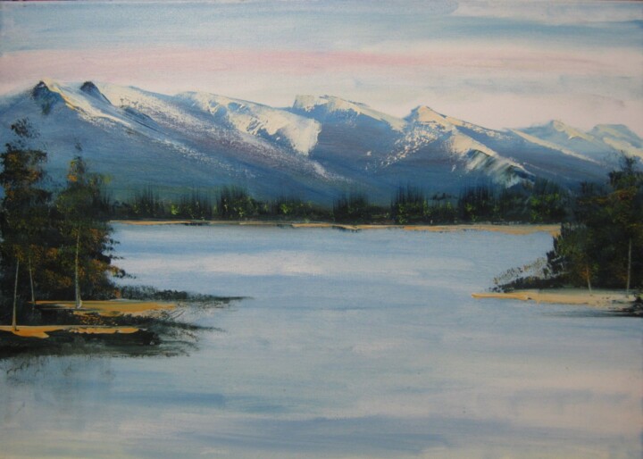 Ben Nevis, Loch Lochy, Scotland 绘画, 20x28 in