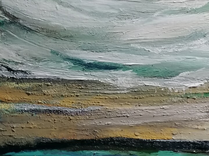 Peinture intitulée "Marine Normande" par Valérie Blum (Valery), Œuvre d'art originale, Acrylique