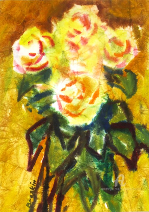 Розы 图画, 18.1x11.8 in