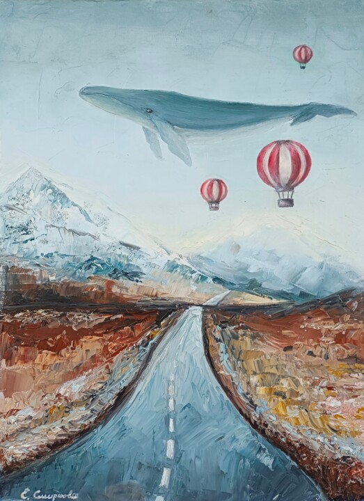 Sopra La Montagne 绘画, 15.8x11.8 in